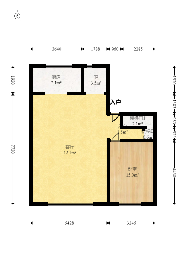 碧桂园翘楚棠 3室2厅1卫 349.5万 碧桂园翘楚棠 3室2厅1卫 349.5万户型图