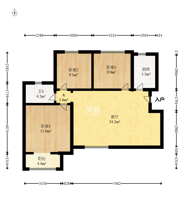 童话里  2室2厅1卫    85.0万