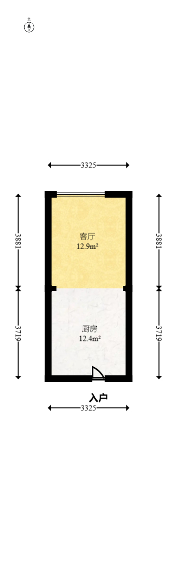 华润翡翠府  1室0厅0卫   25.00万室内图1