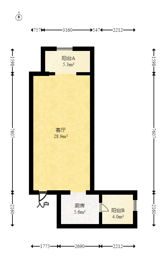 里约荟  3室2厅2卫   85.00万室内图1
