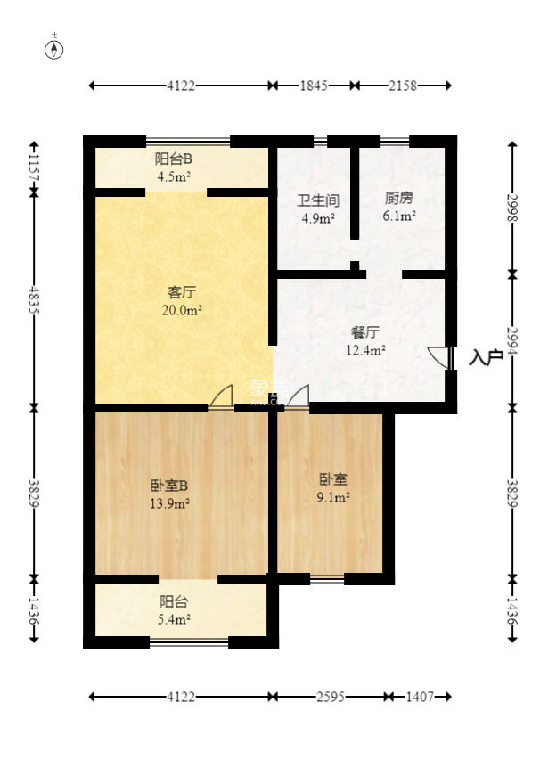 天凯东苑  2室2厅1卫   60.00万