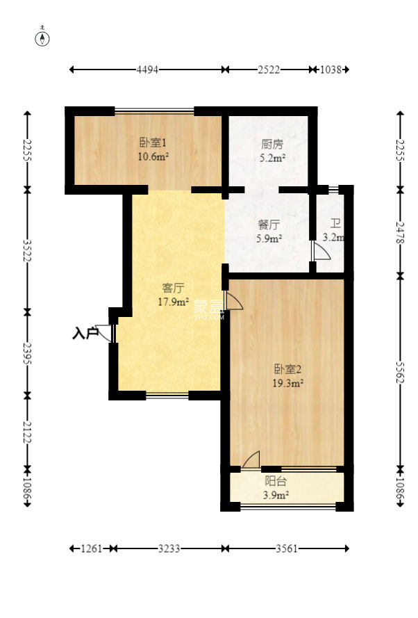 银力家园  2室1厅1卫   38.00万