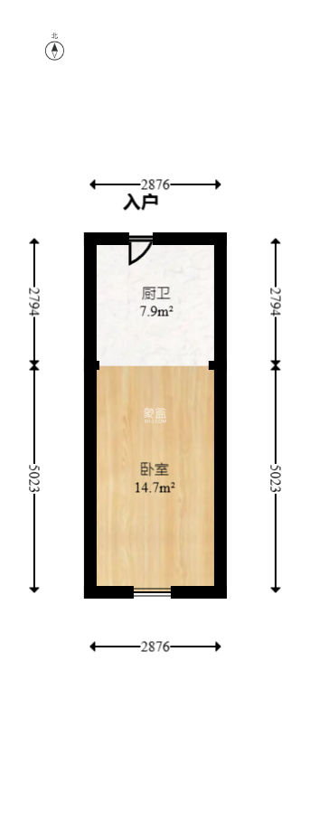 保利麓谷林语I区  1室1厅1卫   24.00万