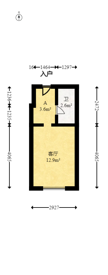新城悦隽公园  1室1厅1卫    22.0万 新城悦隽公园  1室1厅1卫    22.0万户型图