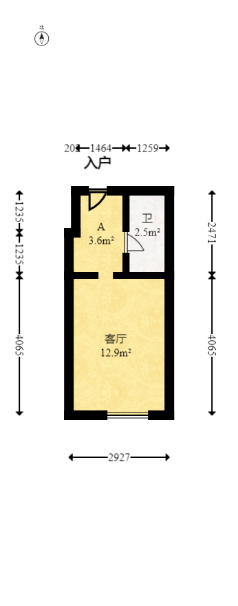新城悦隽公园  1室0厅0卫    22.0万 新城悦隽公园  1室0厅0卫    22.0万户型图