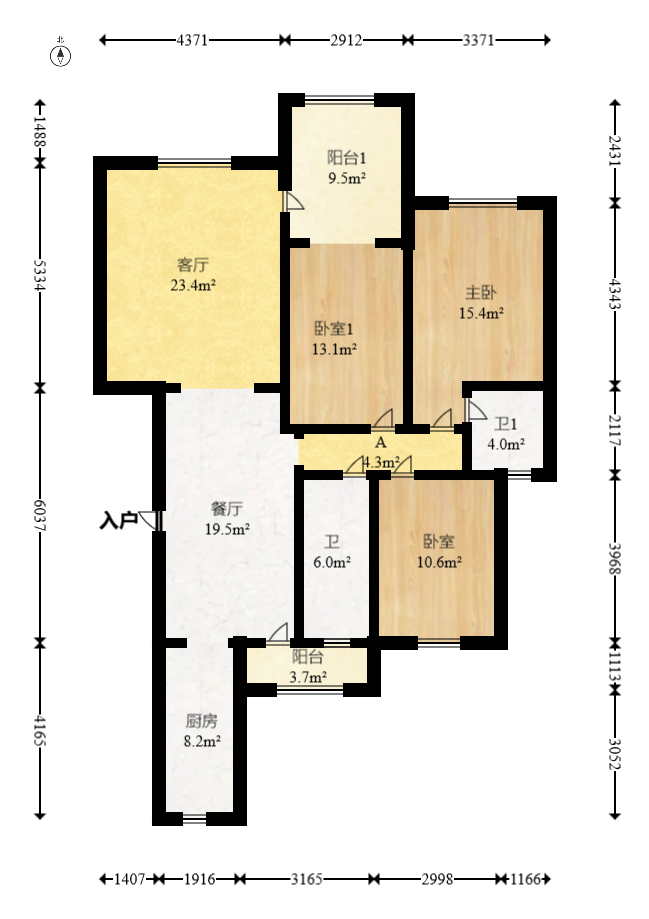红树湾  3室2厅2卫    65.0万 红树湾  3室2厅2卫    65.0万户型图