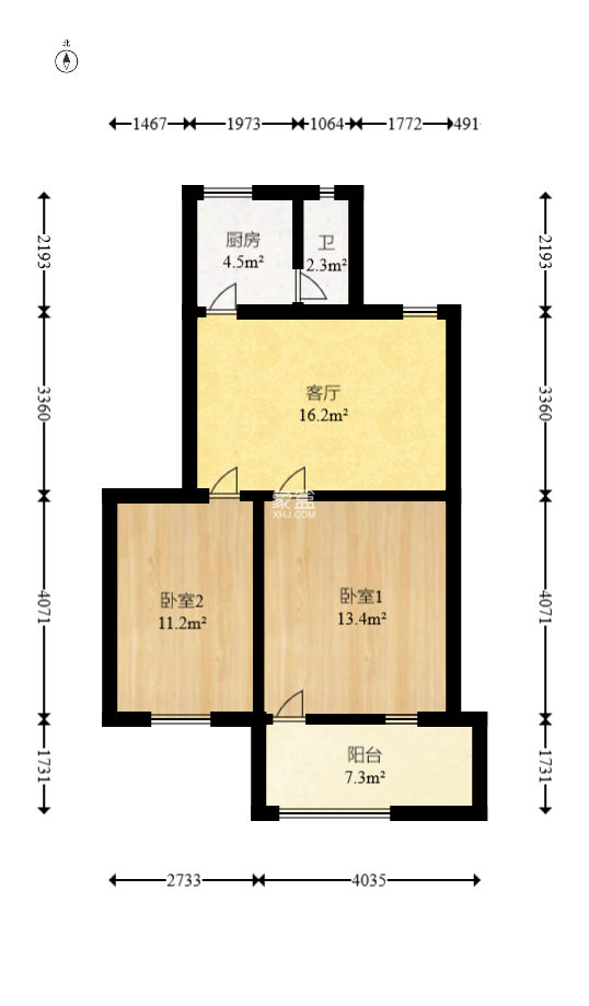 广厦新村  2室1厅1卫   39.00万