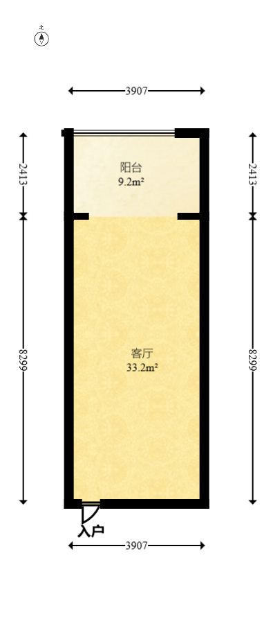 中建芙蓉嘉苑 1室1厅1卫 34.8万 中建芙蓉嘉苑 1室1厅1卫 34.8万户型图