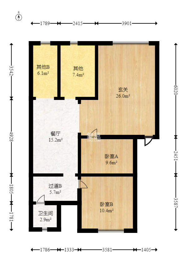 長沙市芙蓉實業(yè)公司宿舍  3室2廳1衛(wèi)   79.00萬