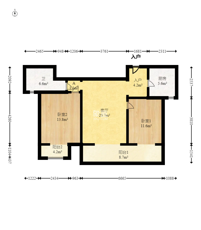 花橋禧新城  2室2廳2衛(wèi)   90.00萬