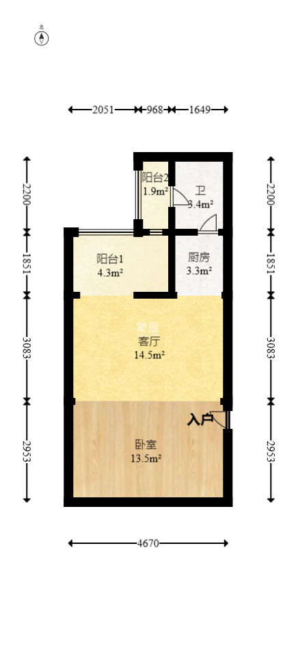 东方银座（东方摩卡）  1室1厅1卫   37.80万