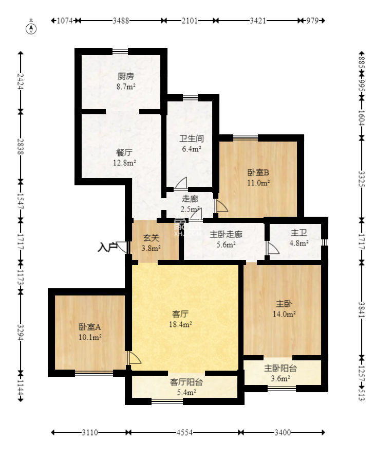九峰拾號院  3室2廳2衛(wèi)   168.00萬