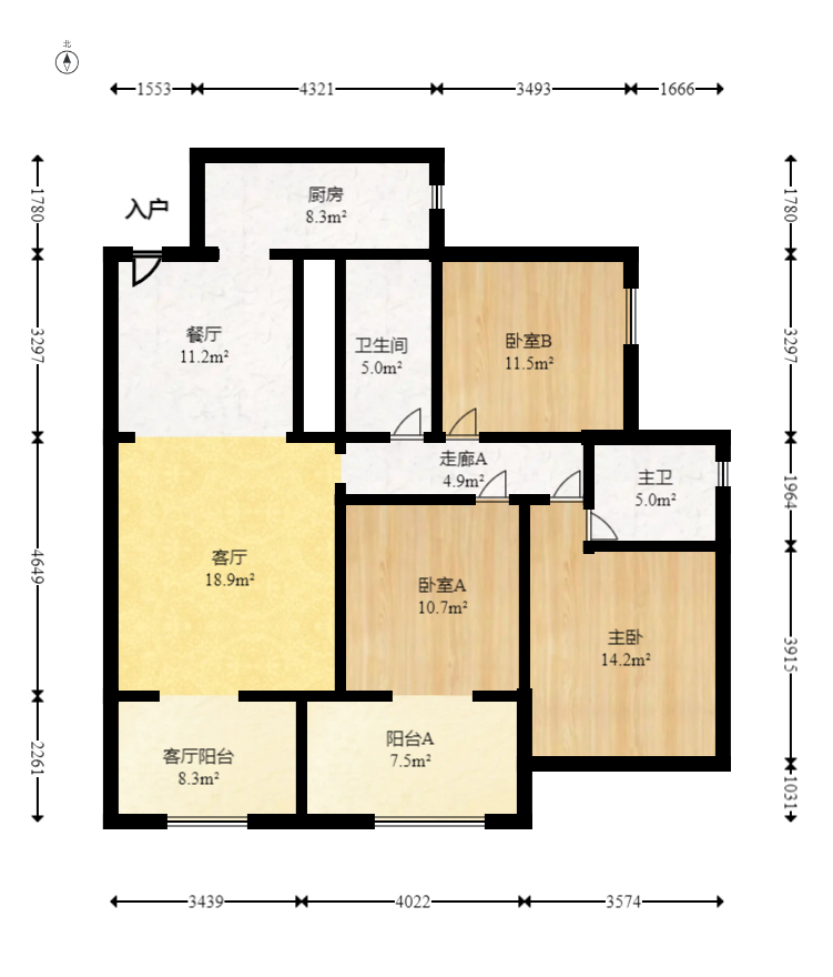 中建芙蓉嘉苑  3室2厅2卫    105.0万 中建芙蓉嘉苑  3室2厅2卫    105.0万户型图