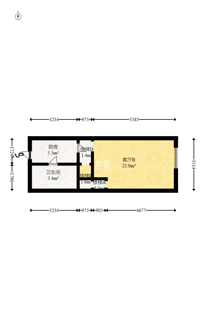 建发央玺（建发泱玺雅苑）  2室2厅1卫    60.0万