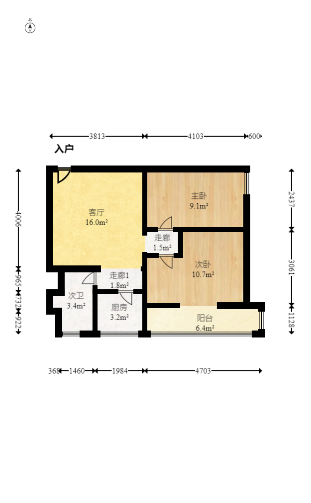 秀山观海苑 2室1厅1卫 83.0万 秀山观海苑 2室1厅1卫 83.0万户型图