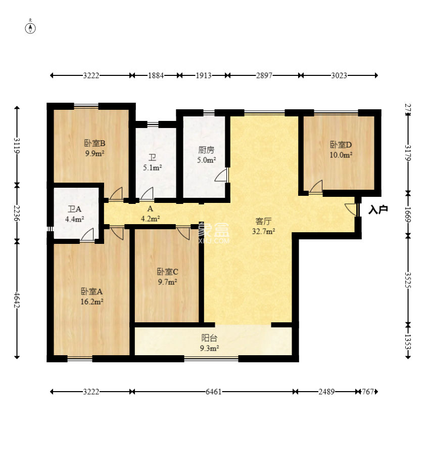奧園城市天驕二期  4室2廳2衛(wèi)   162.00萬