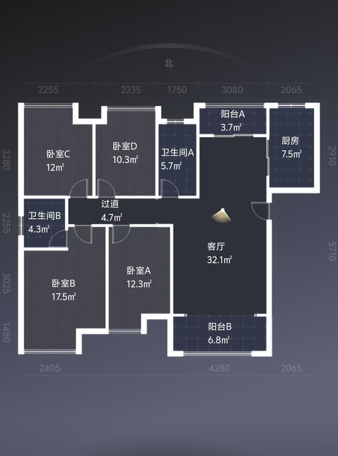 山水印象  4室2厅2卫   70.00万