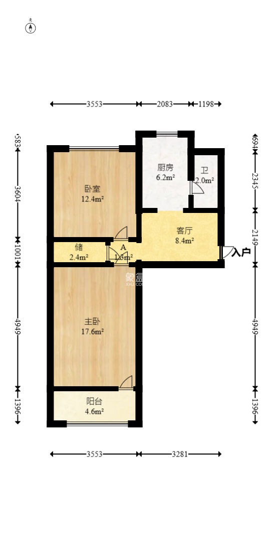 添景阁  2室1厅1卫   65.00万