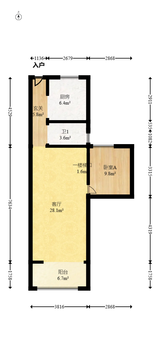 邦盛水岸御園  4室2廳2衛(wèi)    93.0萬(wàn)室內(nèi)圖1