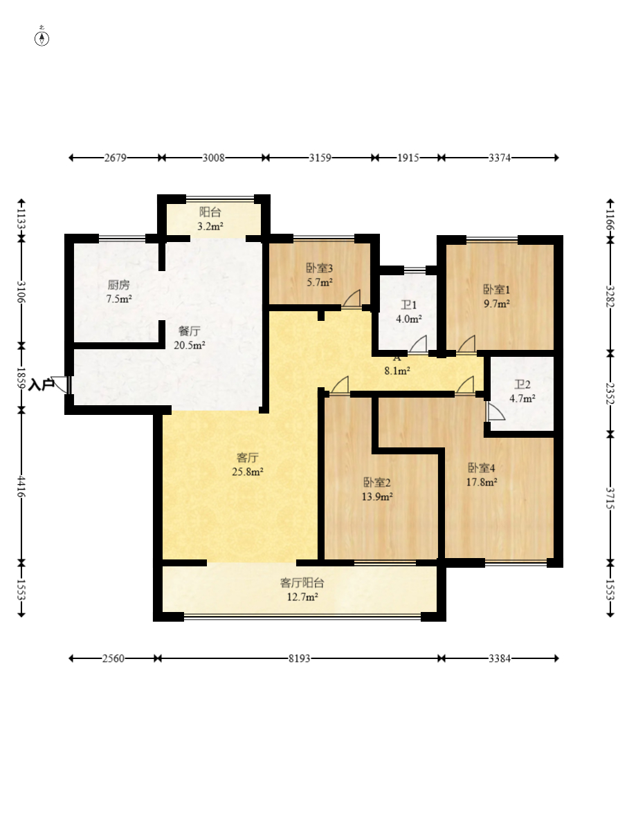 中建钰和城  1室0厅0卫   198.00万室内图1