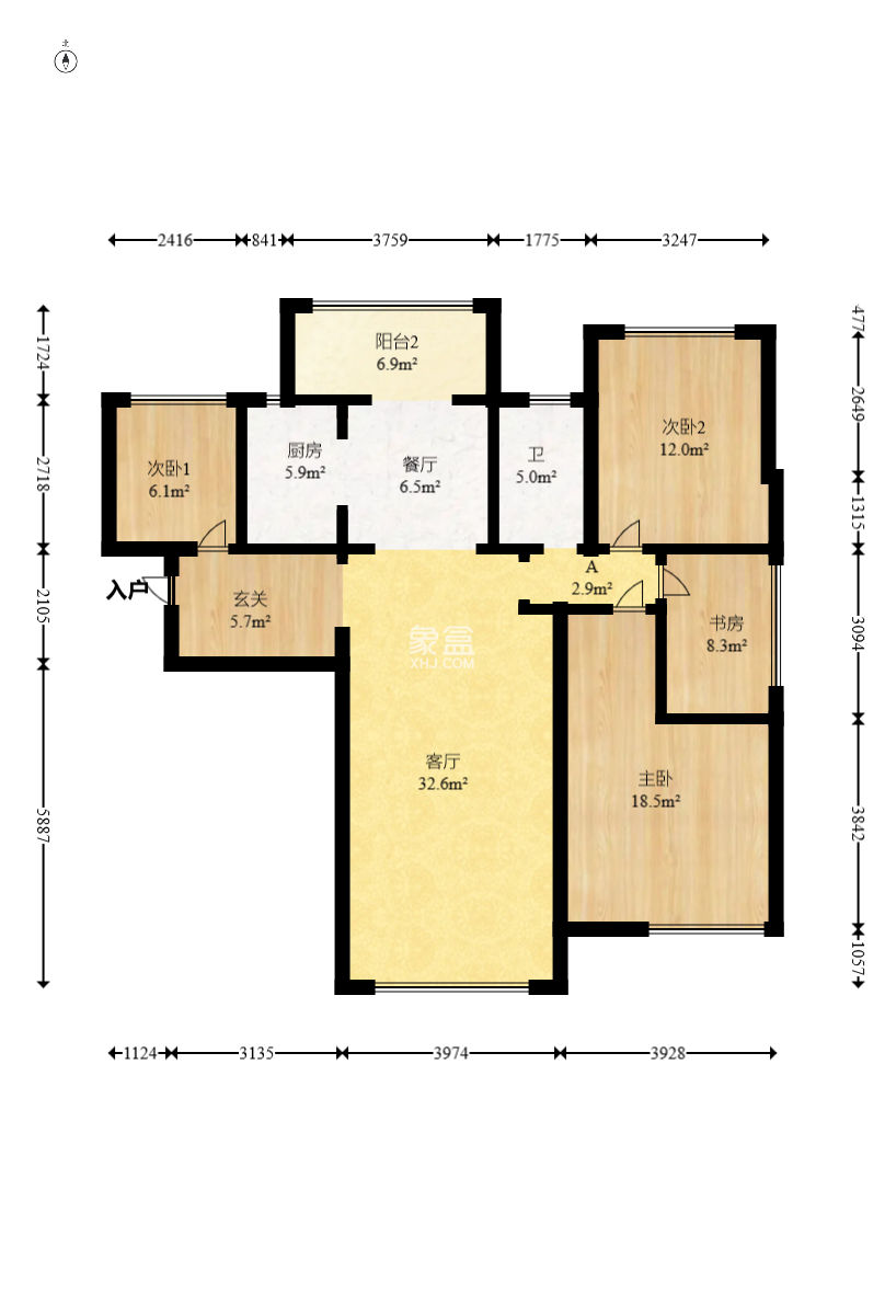 山语城三期  3室2厅2卫   98.00万