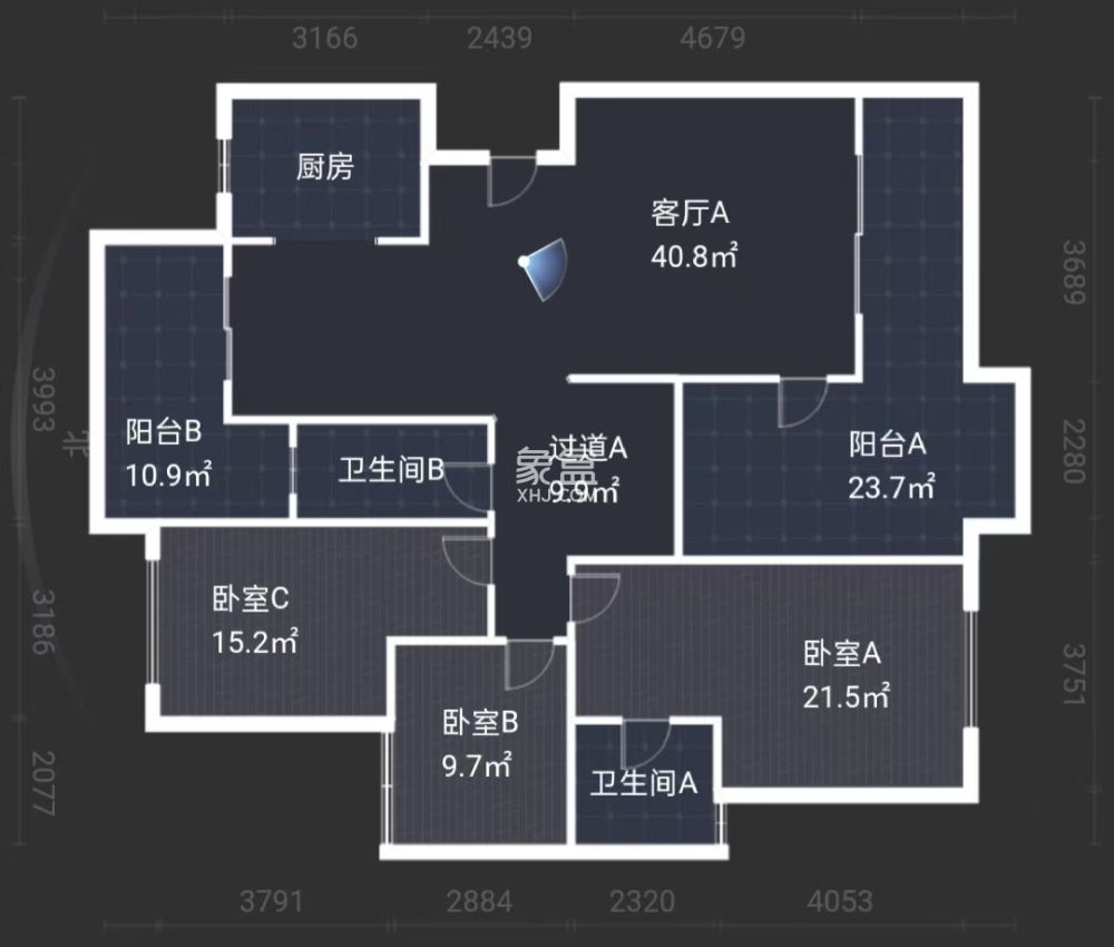 湘银星城  5室2厅3卫    159.0万