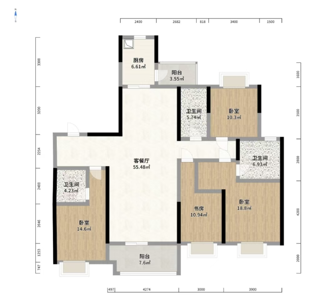 华晨神农湾  5室2厅2卫    198.0万 华晨神农湾  5室2厅2卫    198.0万室内图