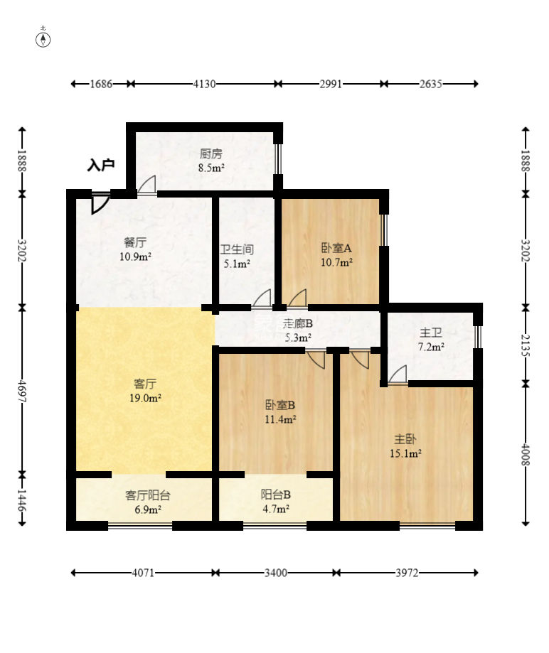 中建芙蓉嘉苑  3室2厅1卫   110.00万