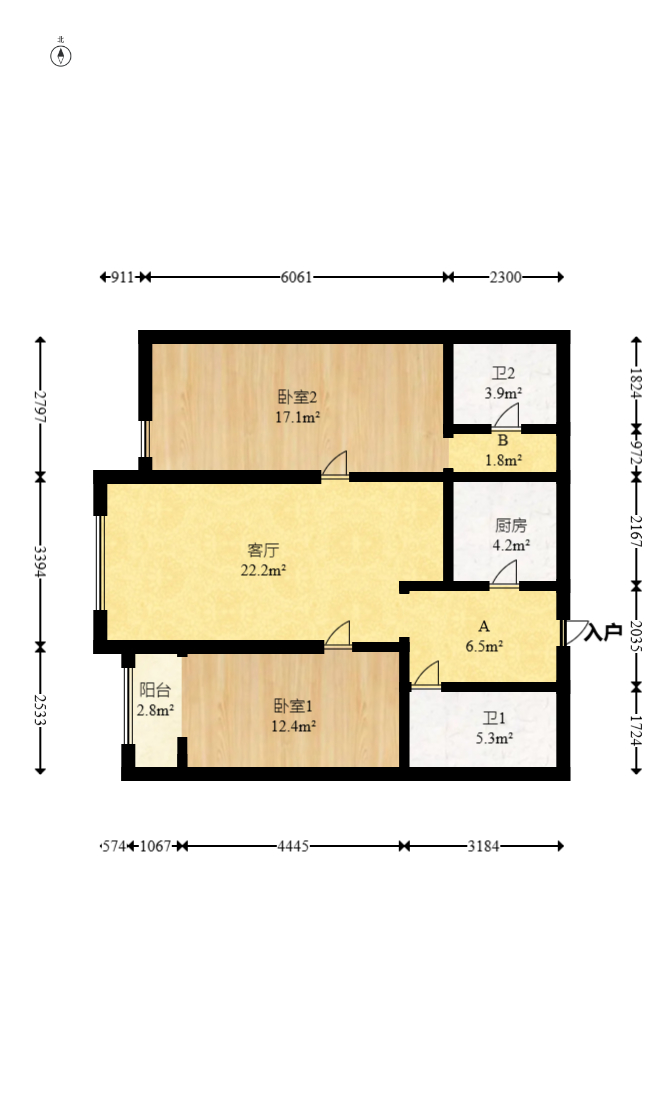 生活艺术城  1室1厅1卫   28.00万室内图1