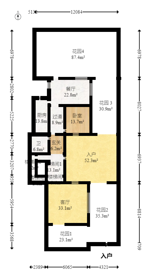 湘江壹号（创远湘江壹号）  6室3厅3卫    1680.0万室内图1
