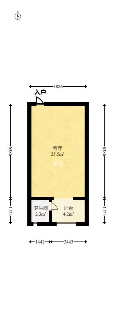 创业乐园  1室1厅1卫   11.00万