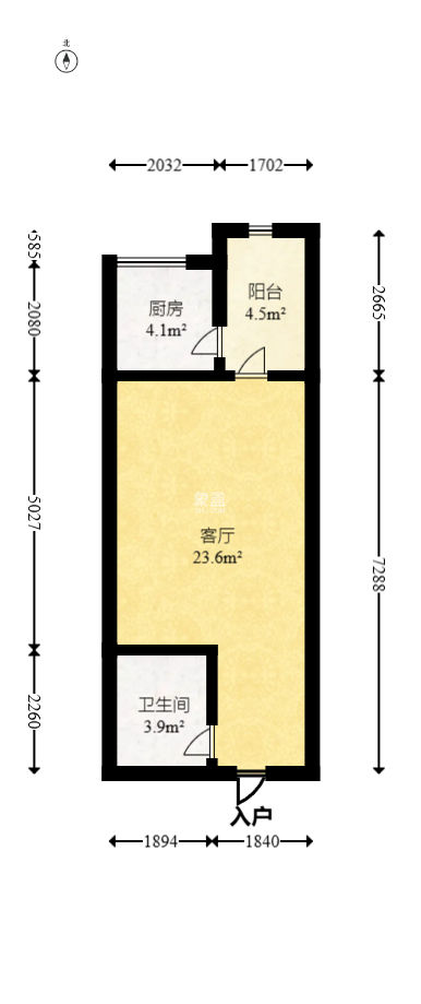 光明城市（星辰青年城）  1室1厅1卫   19.00万