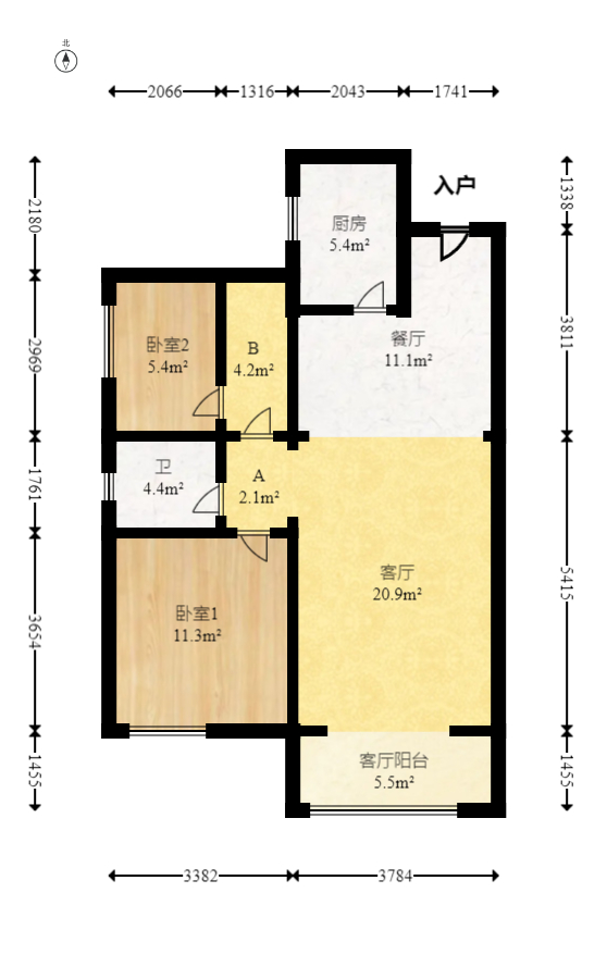 中建钰和城  1室0厅0卫   120.00万室内图1
