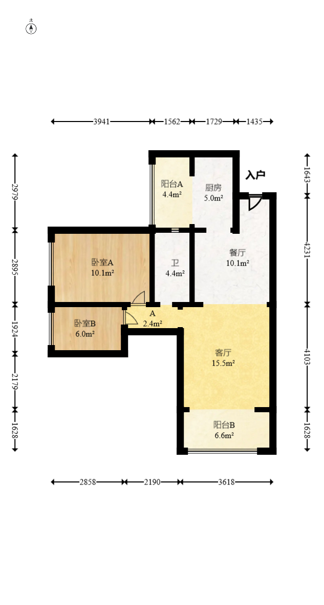 凯富漫城  3室2厅2卫    45.0万 凯富漫城  3室2厅2卫    45.0万户型图