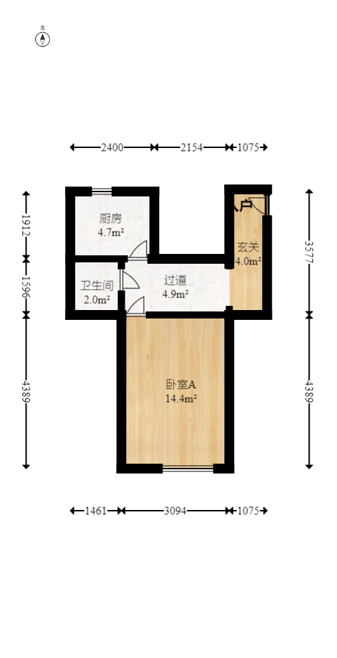 向东园社区(国税局宿舍) 3室1厅1卫 32.0万 向东园社区(国税局宿舍) 3室1厅1卫 32.0万户型图