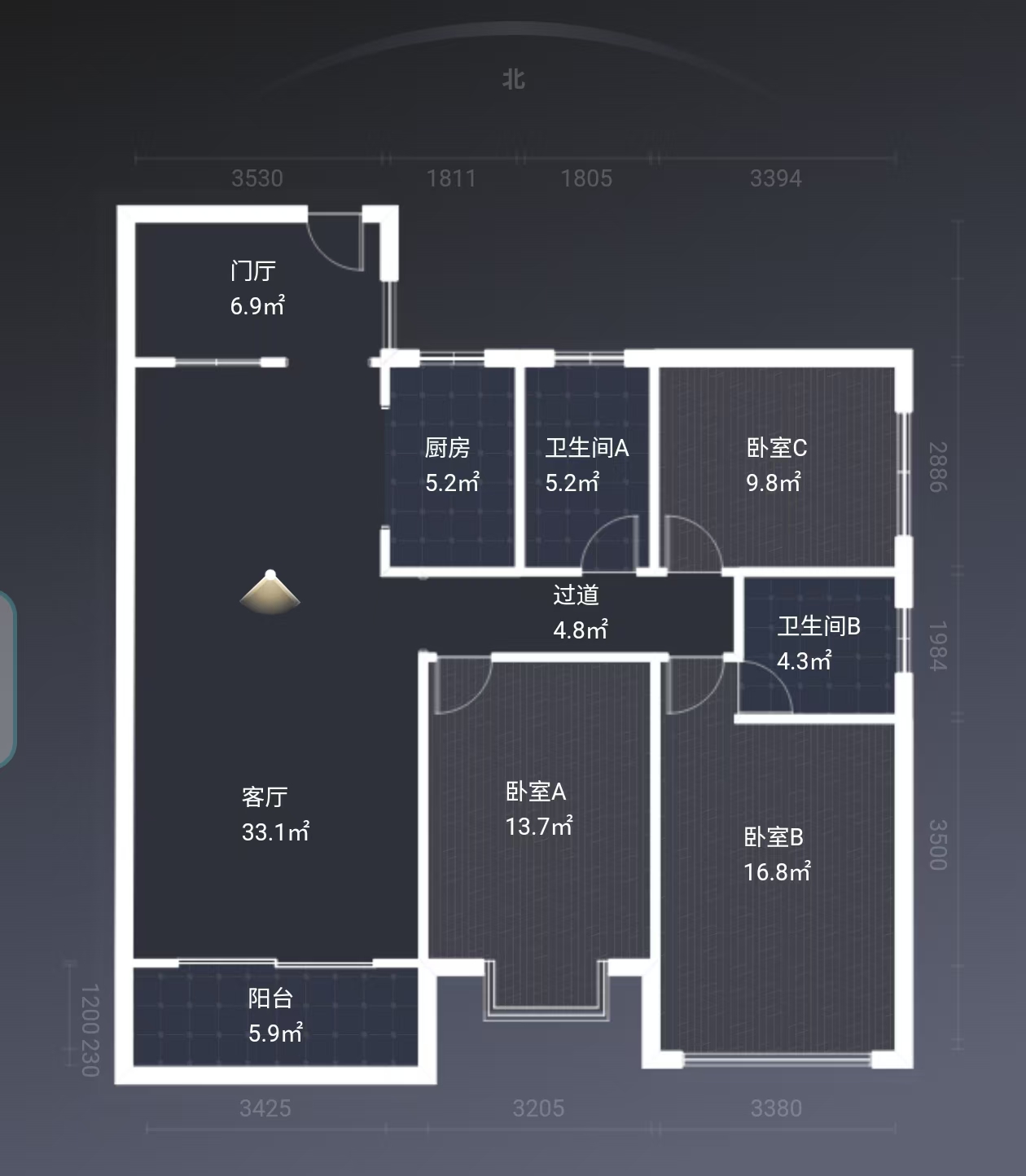 经世龙城  3室2厅2卫    70.0万