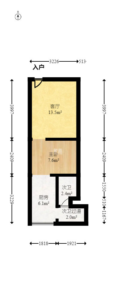 凤凰雅居（美华路16号）  1室0厅0卫   77.00万