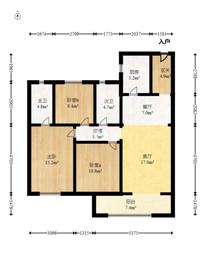 旭辉铂宸府  3室2厅2卫   145.00万