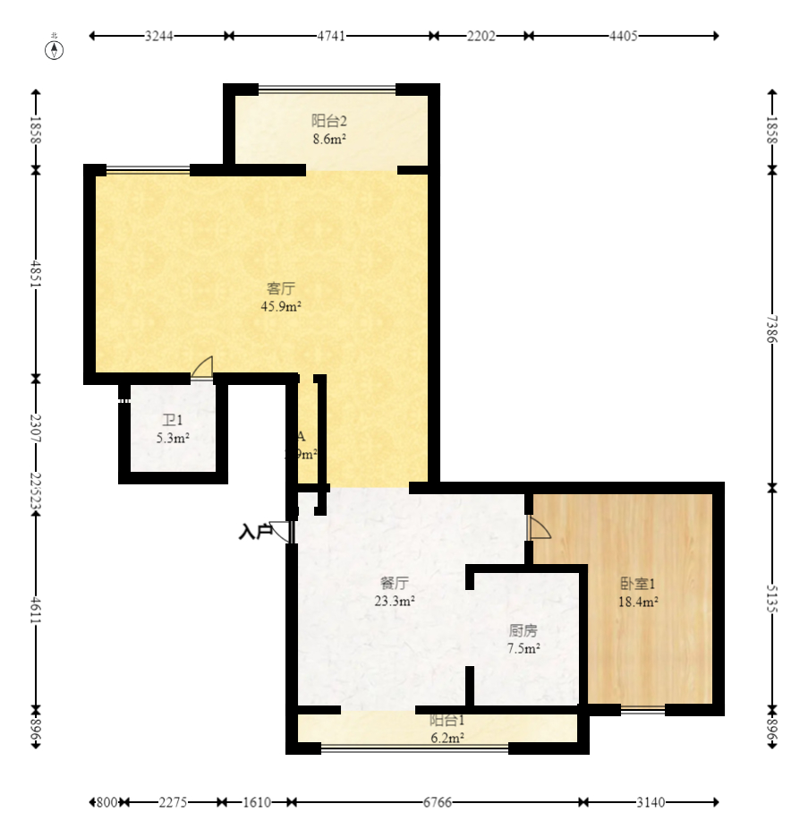 阳光城联利悦澜府  4室2厅2卫    116.0万 阳光城联利悦澜府  4室2厅2卫    116.0万户型图