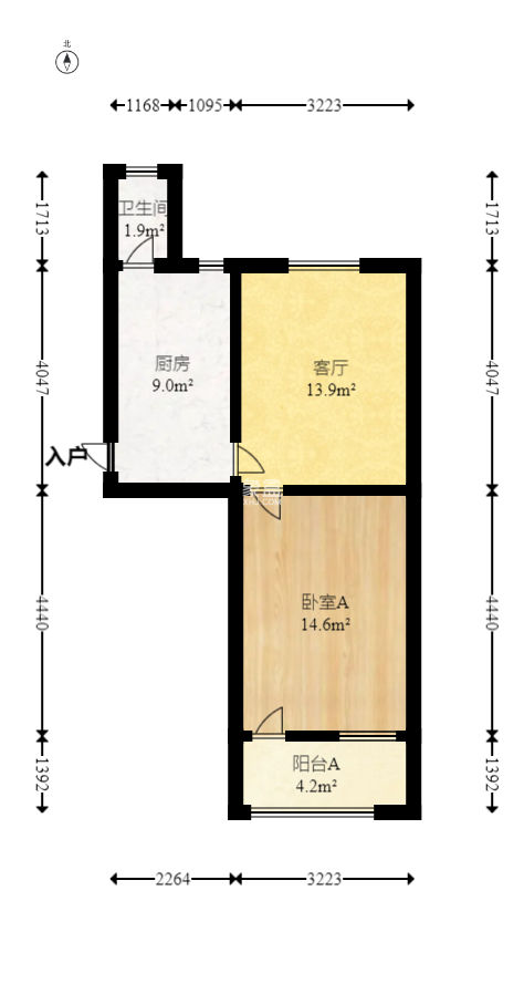 湖南省第六工程公司宿舍（扫把塘）  1室1厅1卫   25.50万