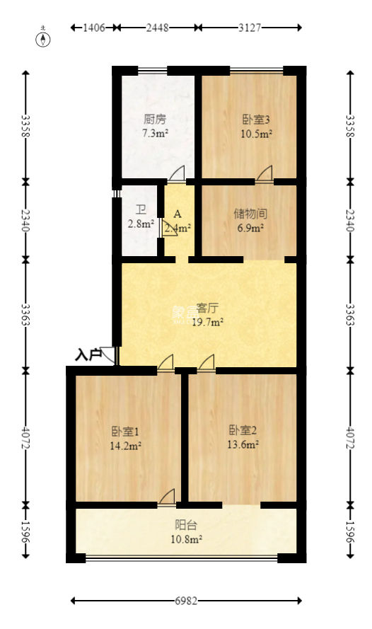 古堆山小区国家电网宿舍  3室2厅1卫   46.00万