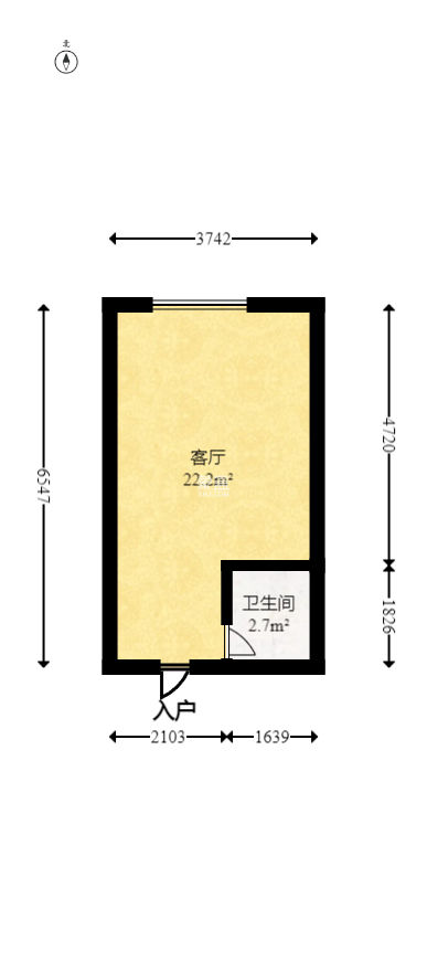 金房奥斯卡  1室1厅1卫   15.30万