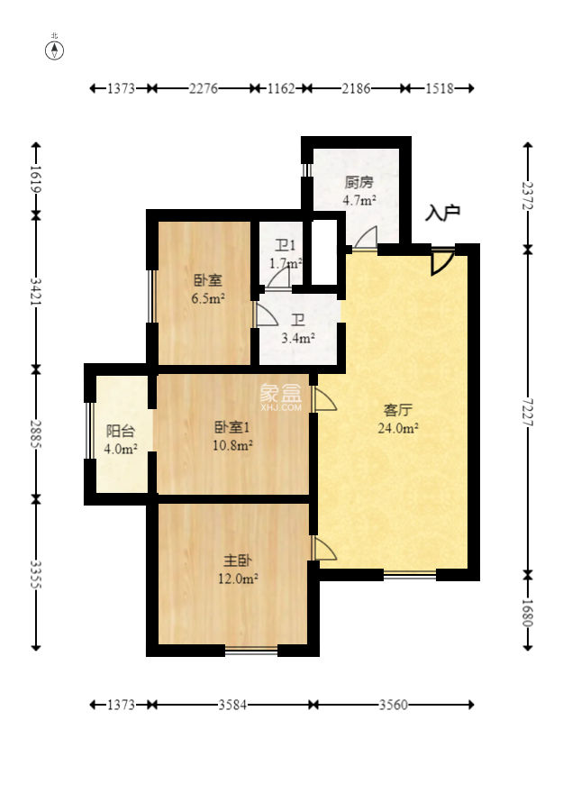 三一街區(qū)  3室2廳1衛(wèi)   62.00萬