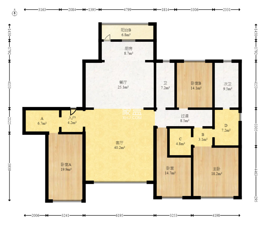 三一云谷  5室2厅3卫   257.50万