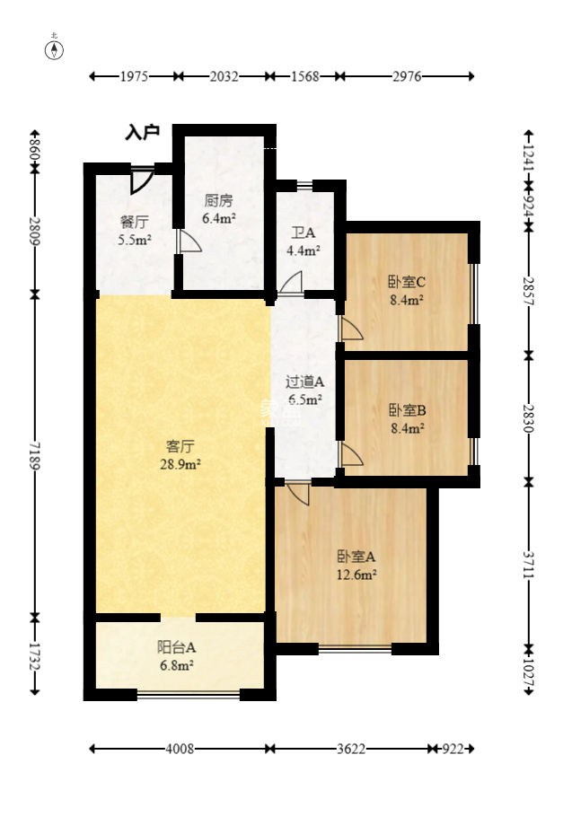 中建嘉和城凤凰台（中建瑞兴家园）  3室2厅1卫   78.80万