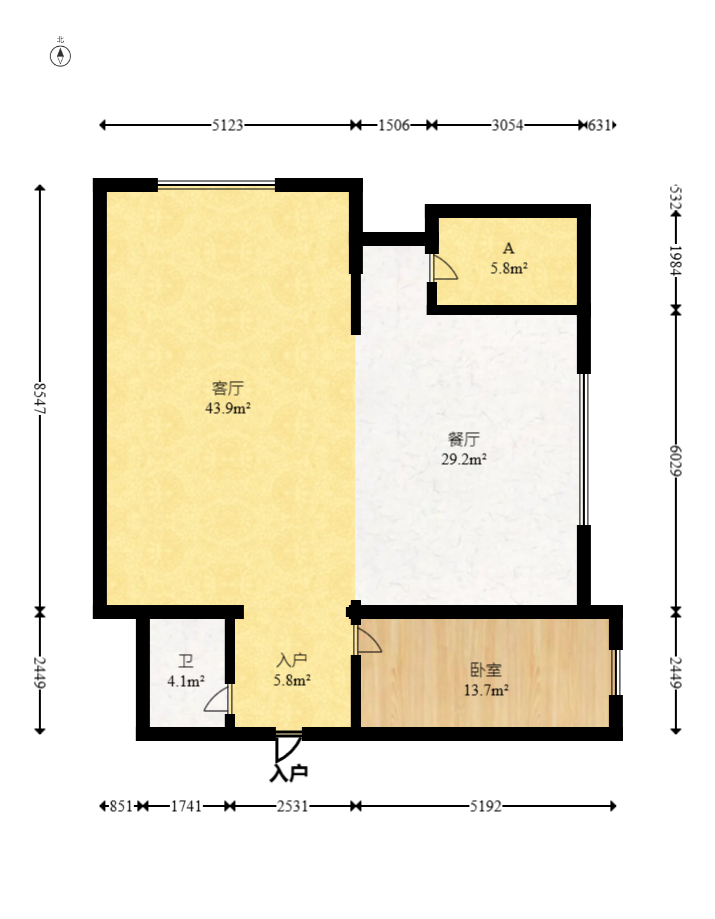 星大峰汇商务楼 3室2厅2卫 65.0万 星大峰汇商务楼 3室2厅2卫 65.0万户型图