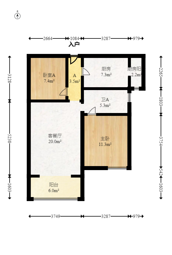 保利西海岸B区  4室2厅2卫   222.00万室内图1