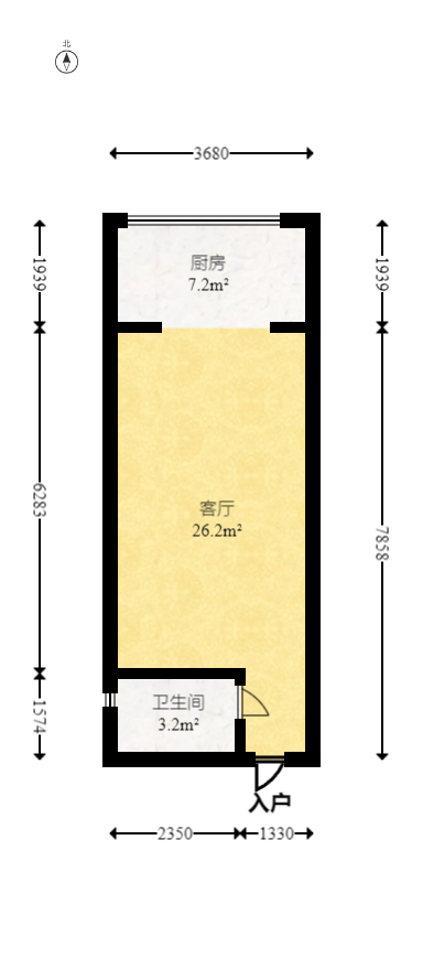 新远时代  1室0厅0卫   19.80万室内图1