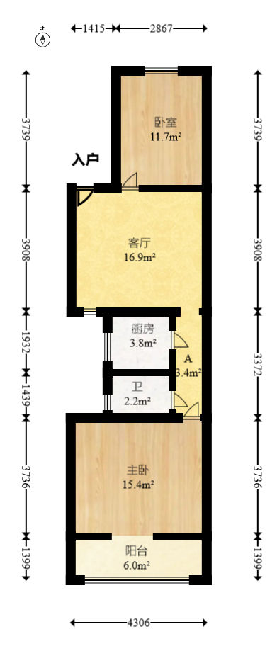 邵阳坪散盘  2室1厅1卫   51.20万