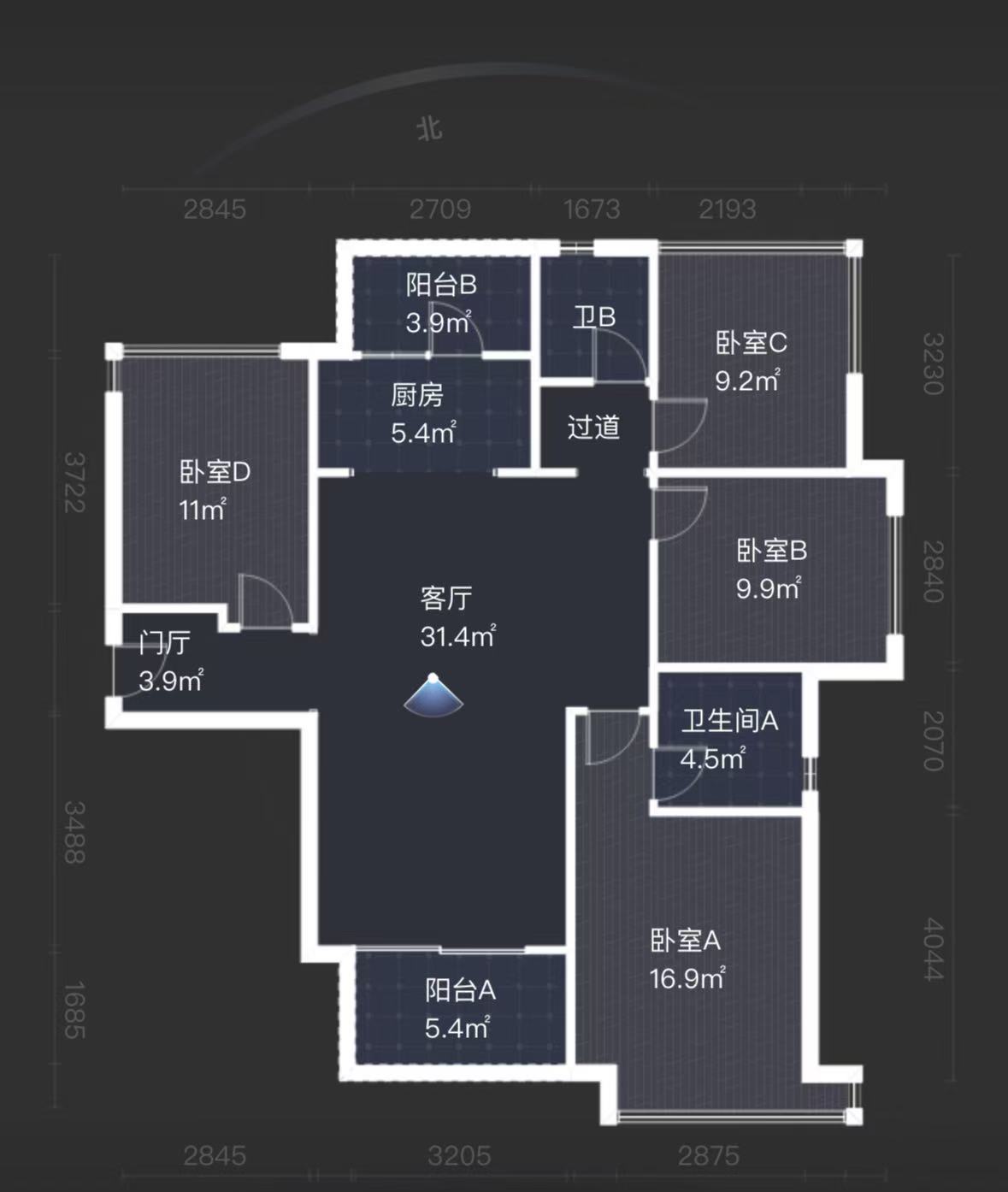 翡翠公园（北大资源）  4室2厅1卫   66.80万